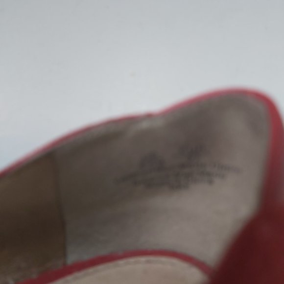 SAM EDELMAN | Women's 'Rae' Red Suede Pointed Toe Flats Red Size 6.5 - Picture 3 of 14